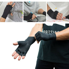 Arthritis Gloves for Men Women, Compression Copper Fiber Anti Slip