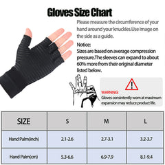 Arthritis Gloves for Men Women, Compression Copper Fiber Anti Slip